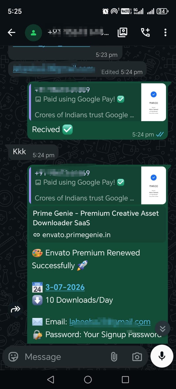 Prime Genie Group Buy designer tools subscription customer activation proof screenshot 61